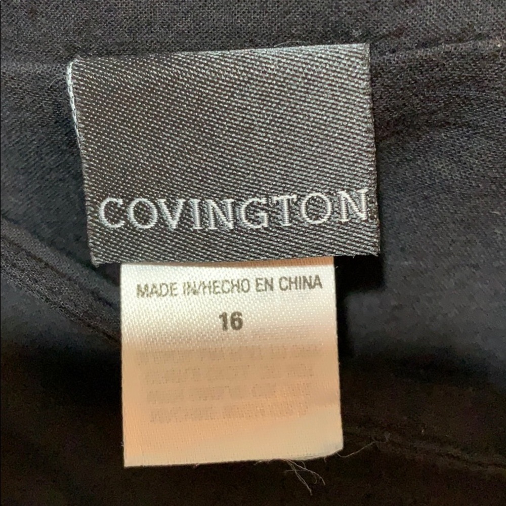 COVINGTON blk/eyelet cotton skirt.. SZ16: - Picture 5 of 6